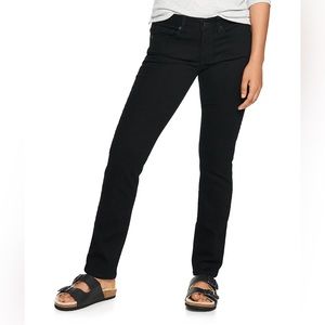 Mid-Rise Straight Leg Jeans